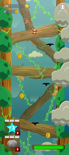 Character selection screen with unlockable monkeys